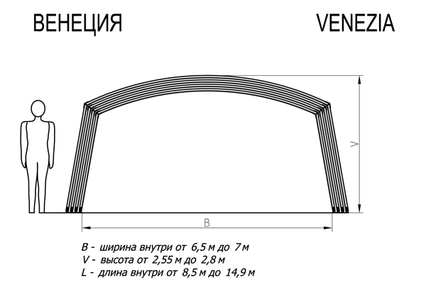 павильон для бассейна Венеция